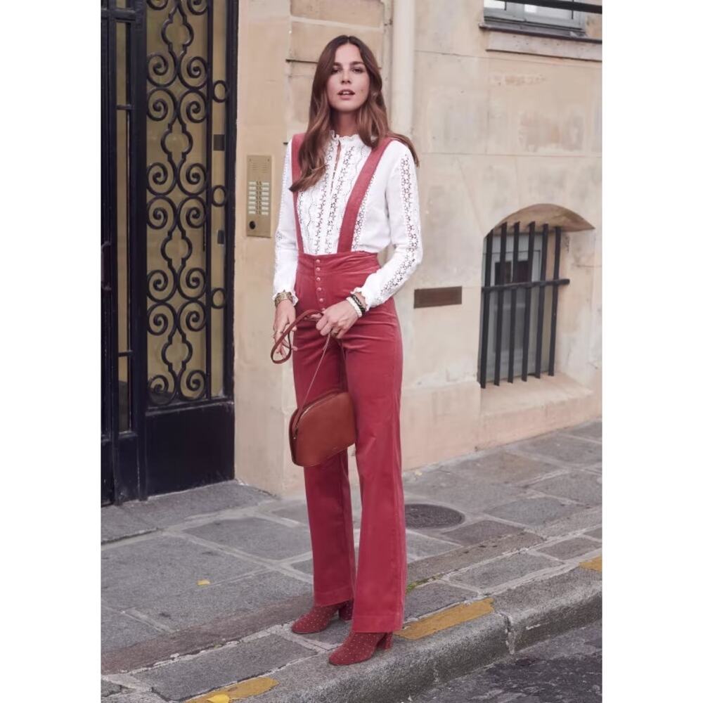RARE Sezane Etienne Corduroy Overalls